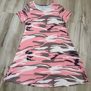Pink Camo Dress XL
